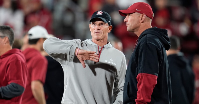 Oklahoma coach Brent Venables and Alabama coach Kalen DeBoer
