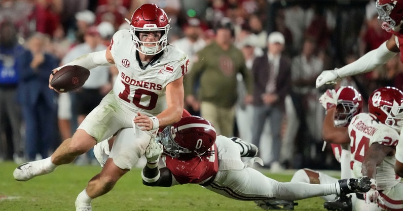 Oklahoma QB John Mateer vs. Alabama