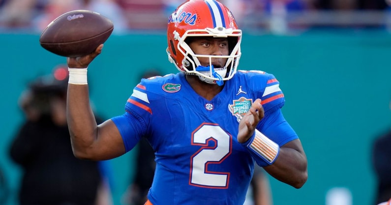 Will Lane Kiffin and LSU target Florida's DJ Lagway? (Photo: USA Today)