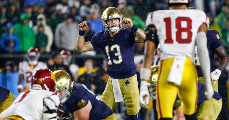 Notre Dame QB CJ Carr USC