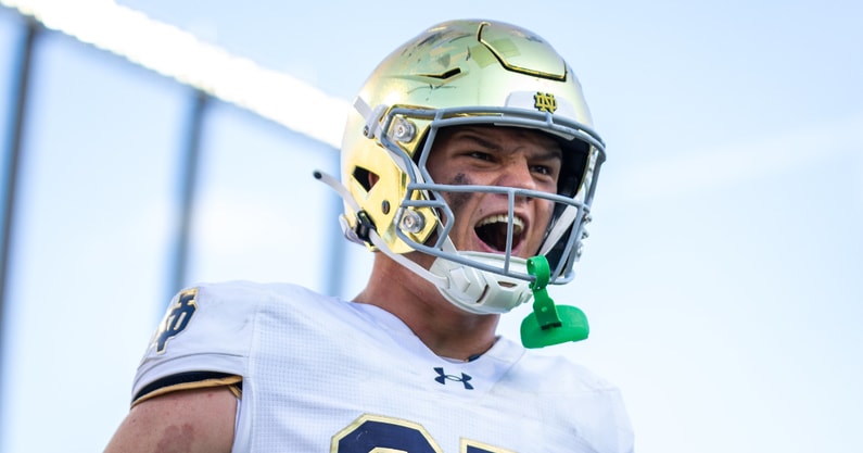 Notre Dame TE Cooper Flanagan Purdue 2024