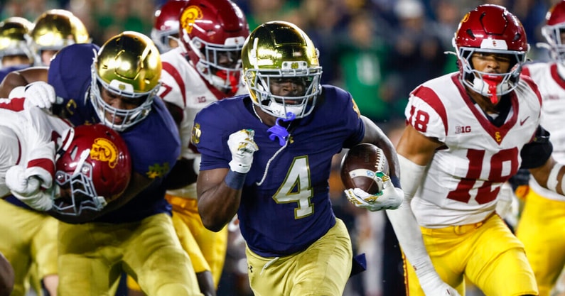 Notre Dame RB Jeremiyah Love USC