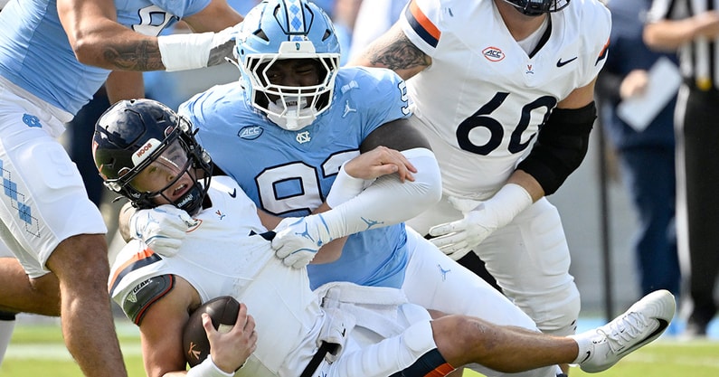NCAA Football: Virginia at North Carolina