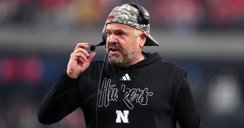 Nebraska football coach Matt Rhule
