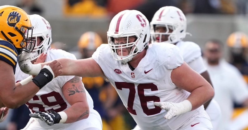 Stanford transfer OL Jack Leyrer in Auburn for visit