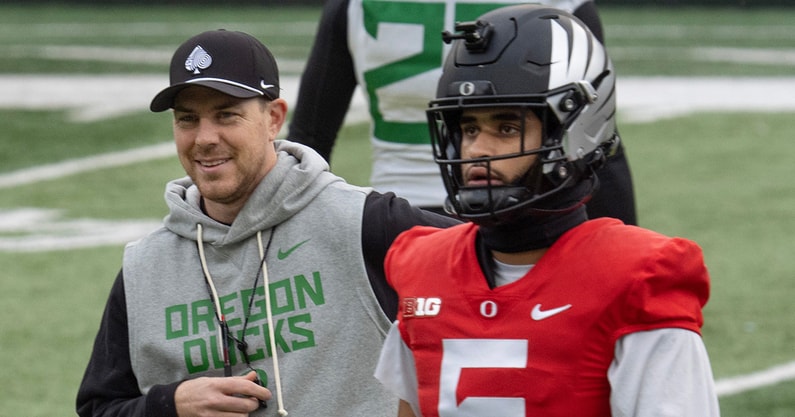 Oregon QB Dante Moore, former OC Will Stein