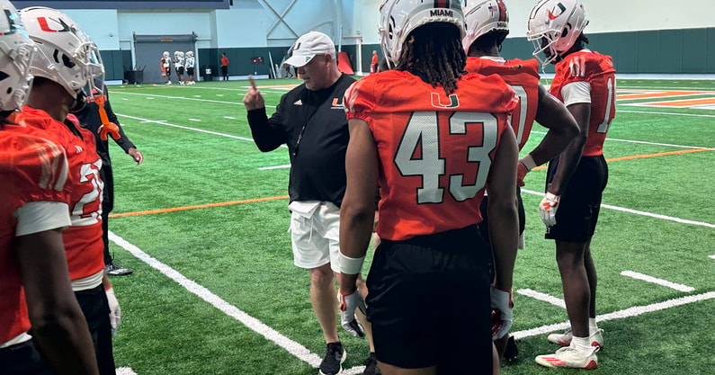 Lance Guidry miami spring practice March 6