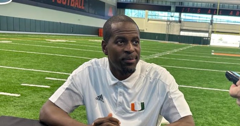 Miami WR coach Kevin Beard