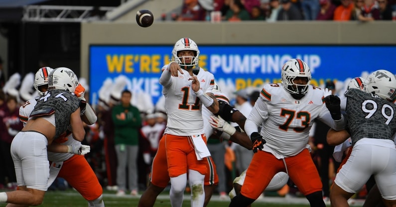 carson beck vt throw