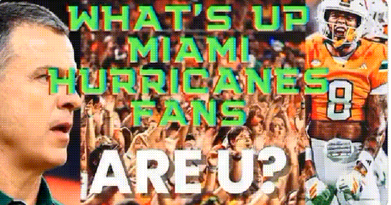 What's up Miami good morning canesport gif