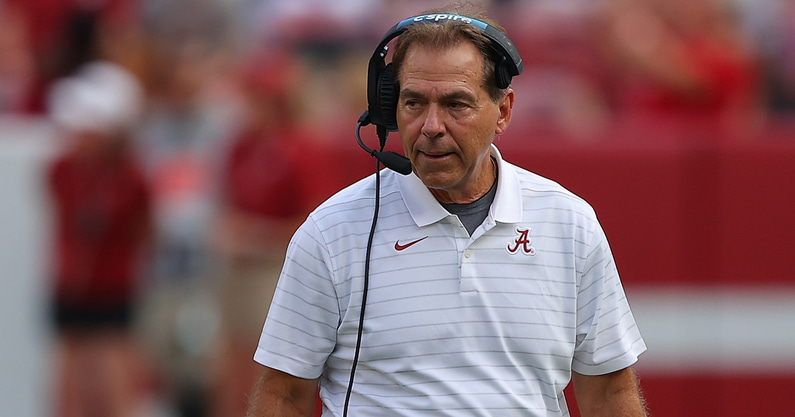nick saban joining manningcast with eli peyton manning mnf