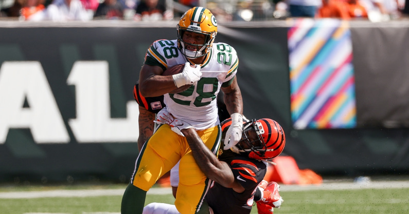 Packers running back AJ Dillon makes amazing gesture with fantasy football winnings