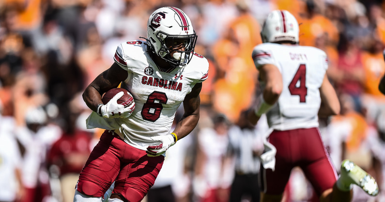 Watch Jaheim Bell Drags Defender On 82 Yard South Carolina Touchdown