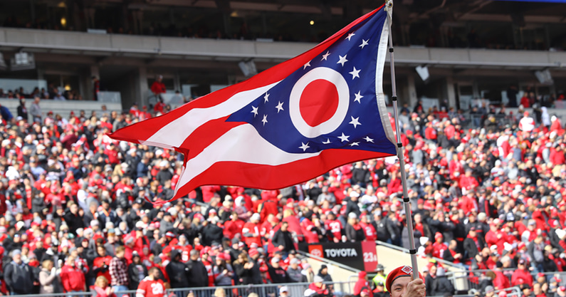 Ohio State flag by Birm -- Lettermen Row