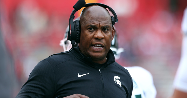 mel-tucker-on-rumors-contract-extension-with-michigan-state-big-ten-football-lsu-tigers