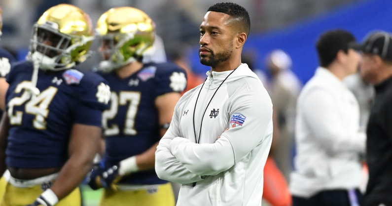 notre dame head coach marcus freeman
