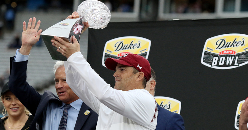 Shane Beamer shares update on mayo usage following Dukes Mayo Bowl