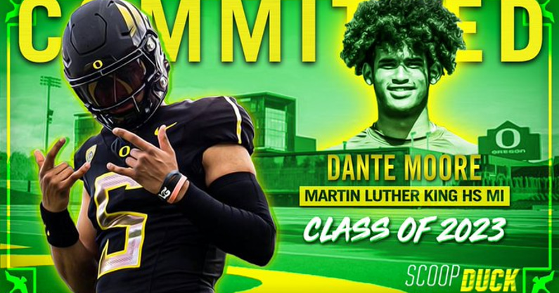 QUACK: Oregon Football Lands Five-Star QB Dante Moore - On3