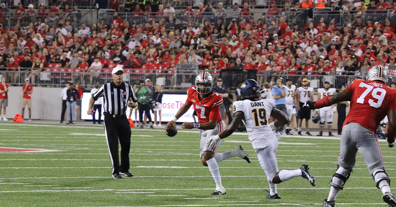 C.J. Stroud by Matt Parker -- Lettermen Row --