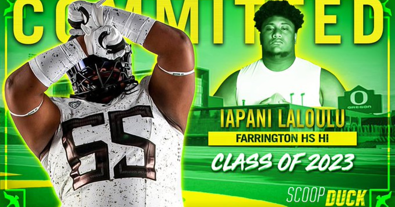 Double QUACK: Oregon Lands 4-Star OL Iapani Laloulu - On3