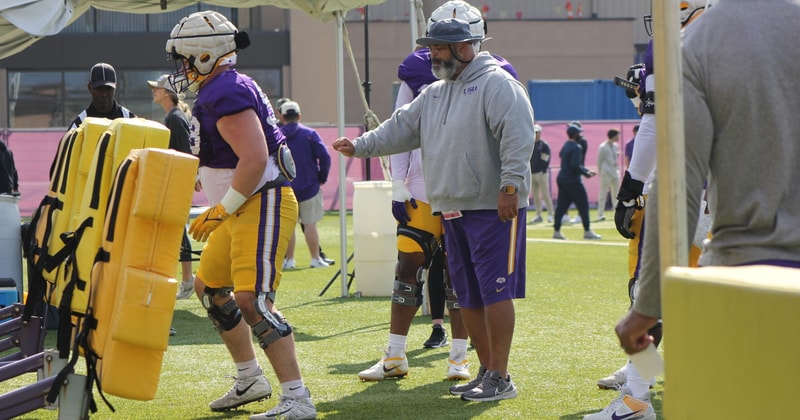 LSU DL Coach Brad Davis (Photo: On3/Shea Dixon)