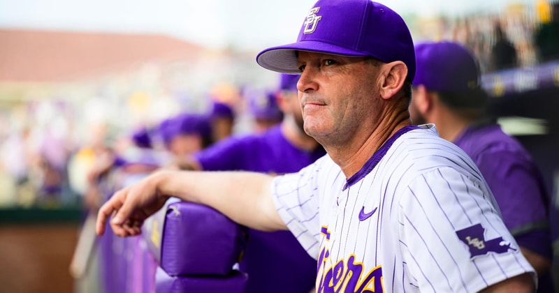 LSU HC Jay Johnson and the Tigers took down Little Rock in Game 1 of the NCAA Baton Rouge Regional (Photo: LSU Baseball)