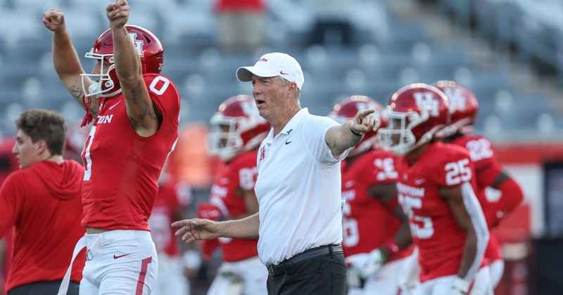 Houston head coach Willie Fritz