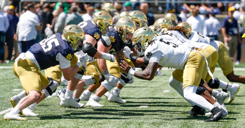 Observations from every series of Notre Dame football's 2026 Blue-Gold Game