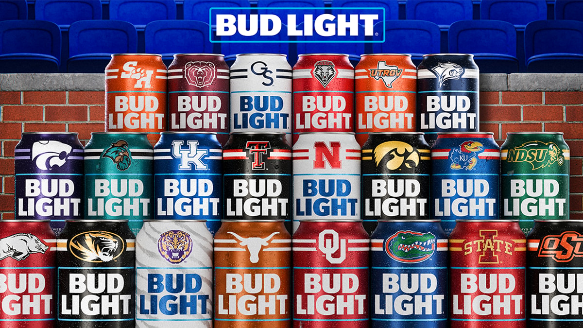 Bud Light College Football limited edition cans