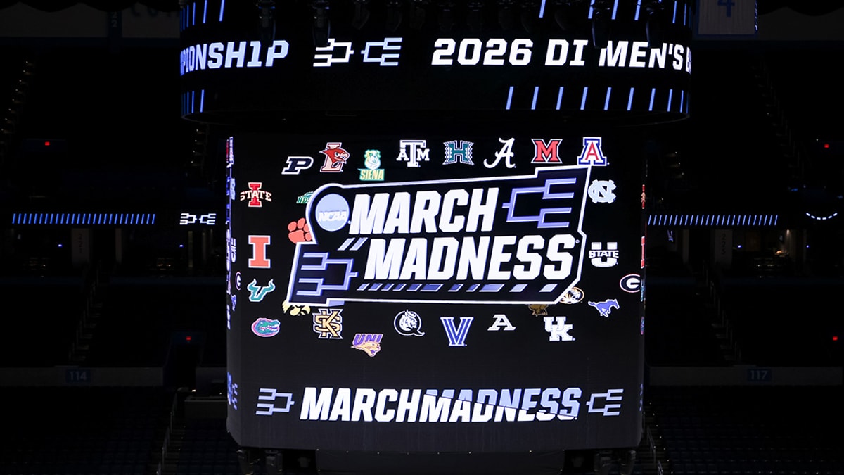 NCAA Tournament teams logos during March Madness 2026