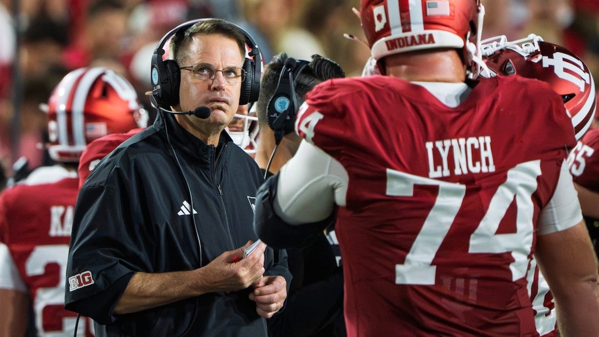Indiana Head Coach Curt Cignetti during the Indiana versus Northwestern football game at Memorial Stadium on Friday, Sept. 25,