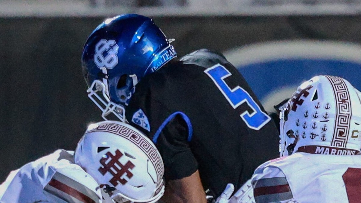 Scenes from the Holland Christian football game at Grand Rapids Catholic Central on Friday, Oct. 16.