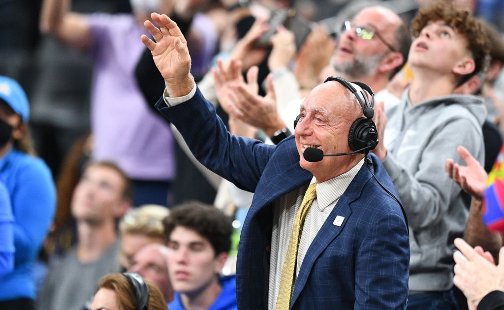 LOOK Dick Vitale surprised with guest visit following positive cancer news remission John Calipari