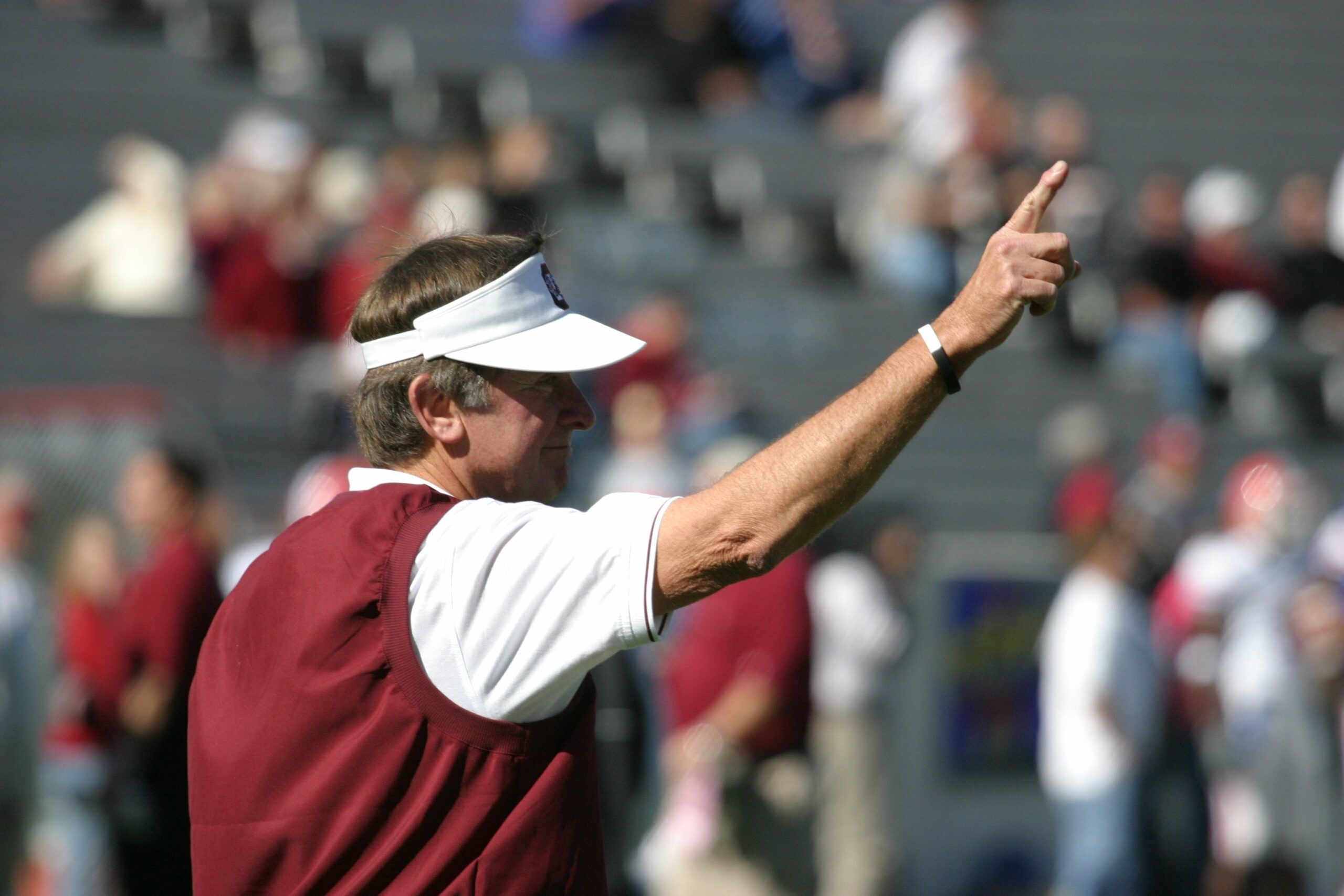 Former South Carolina coach Steve Spurrier prior to the Florida football game played on Nov. 12, 2005. Photo by Paul Collins, GamecockCentral.com.