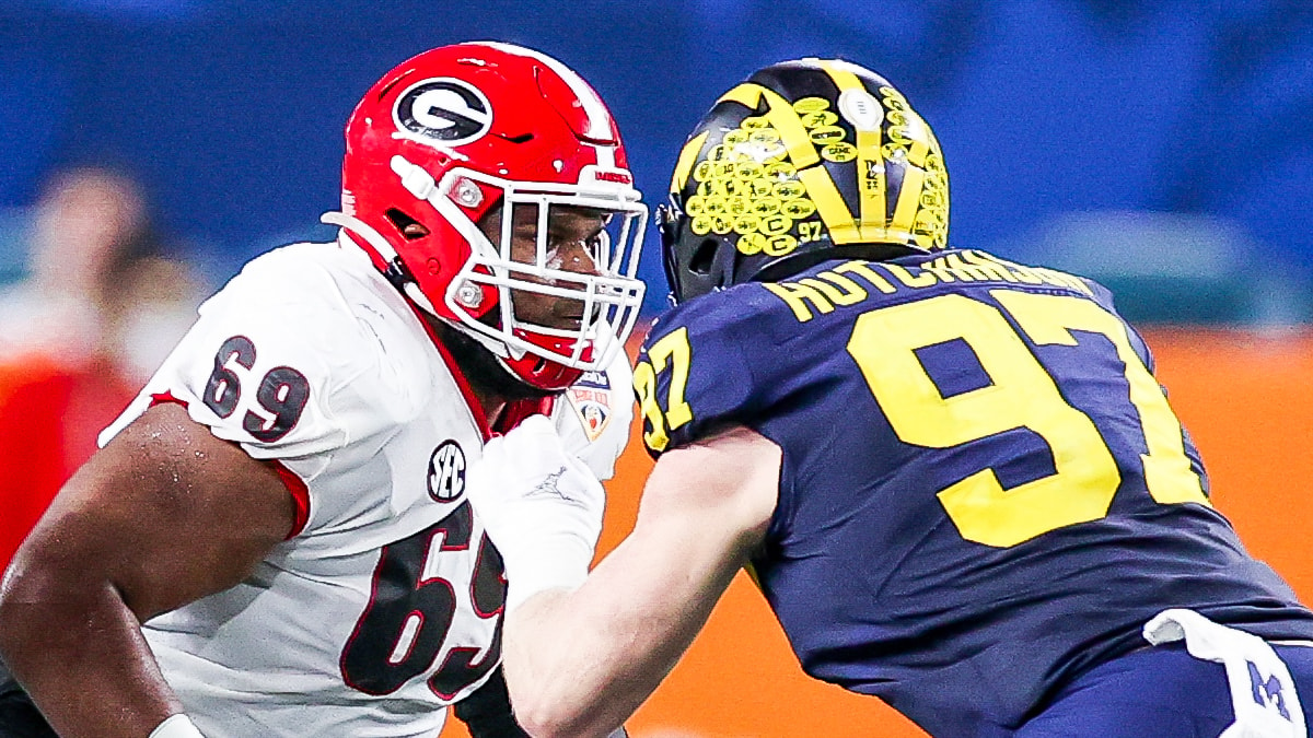 2022 NFL Draft: offensive lineman Jamaree Salyer, Georgia, Round 6, Pick 195