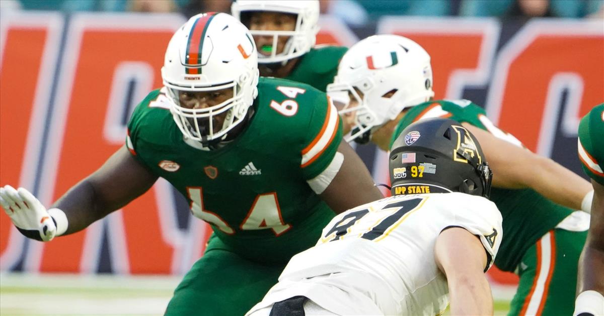 Why Miami's retooled offensive line will be the unit to watch in the  Hurricanes' spring game tonight - On3