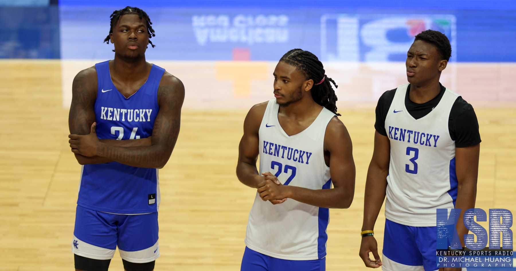 Kentucky Basketball open practice, Chris Livingston, Cason Wallace, Adou Thiero