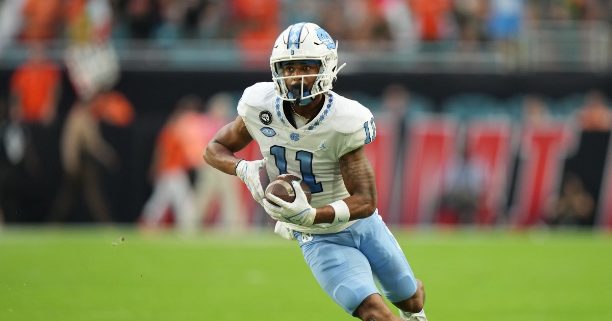 Cowboys meet with UNC WR Josh Downs, Houston's Tank Dell