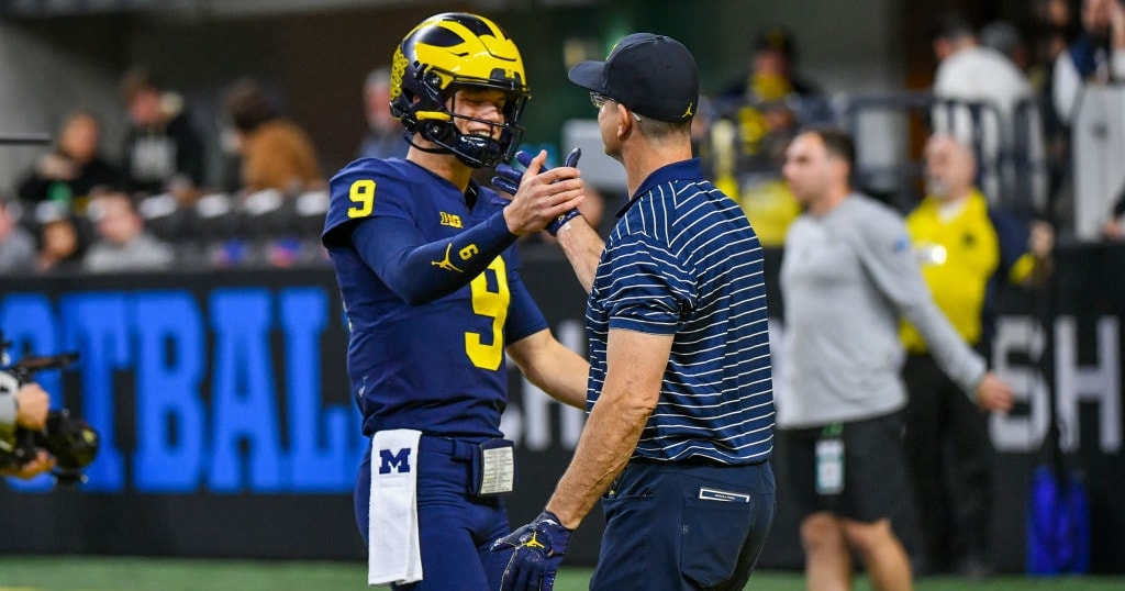 Michigan football coach Jim Harbaugh 