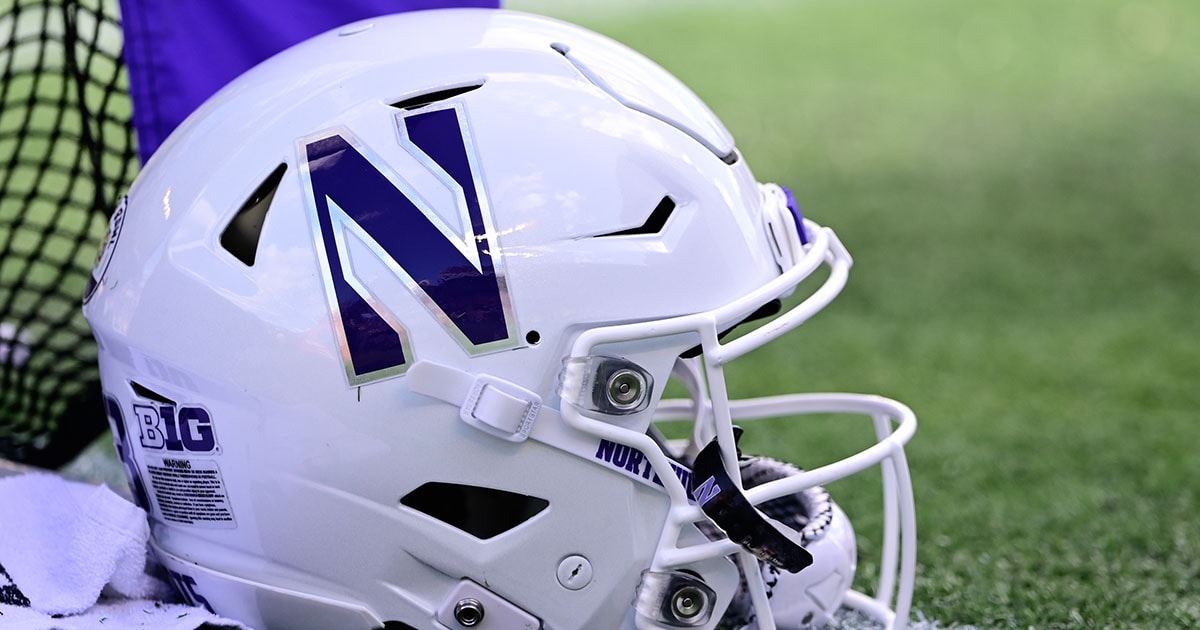 Northwestern Wildcats football helmet
