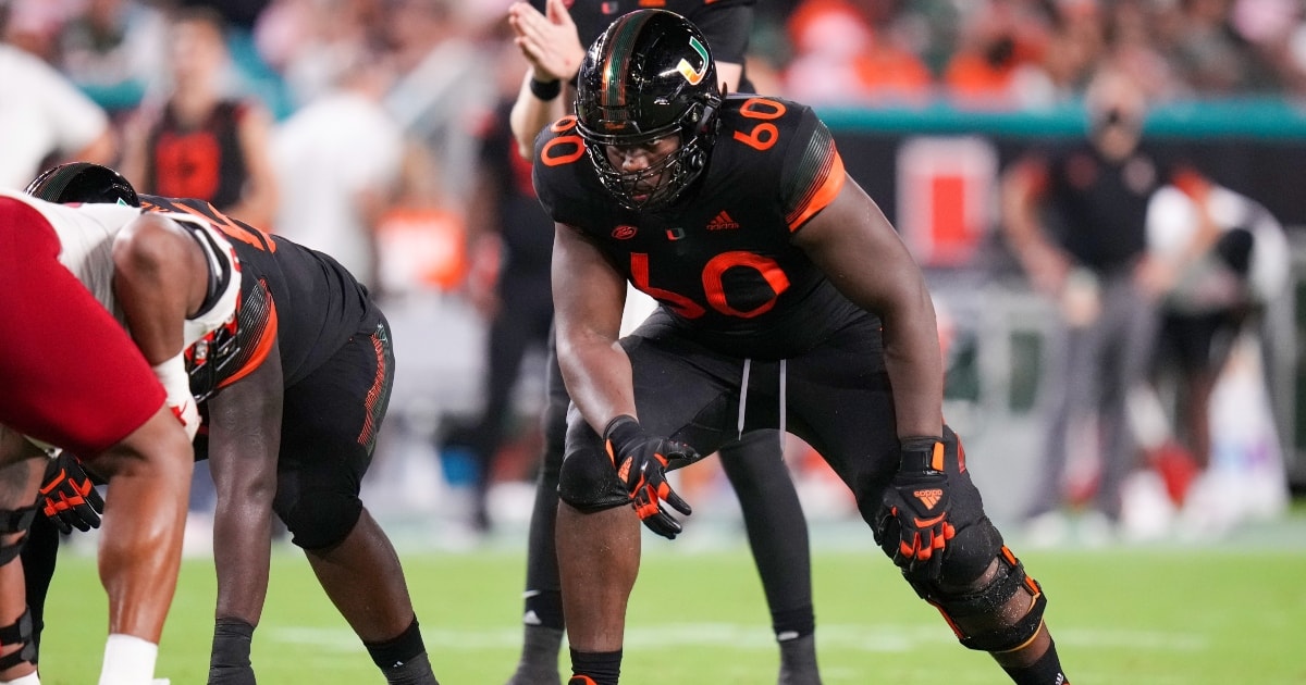 Miami Hurricanes LT Zion Nelson first round in latest 2022 NFL Mock Draft