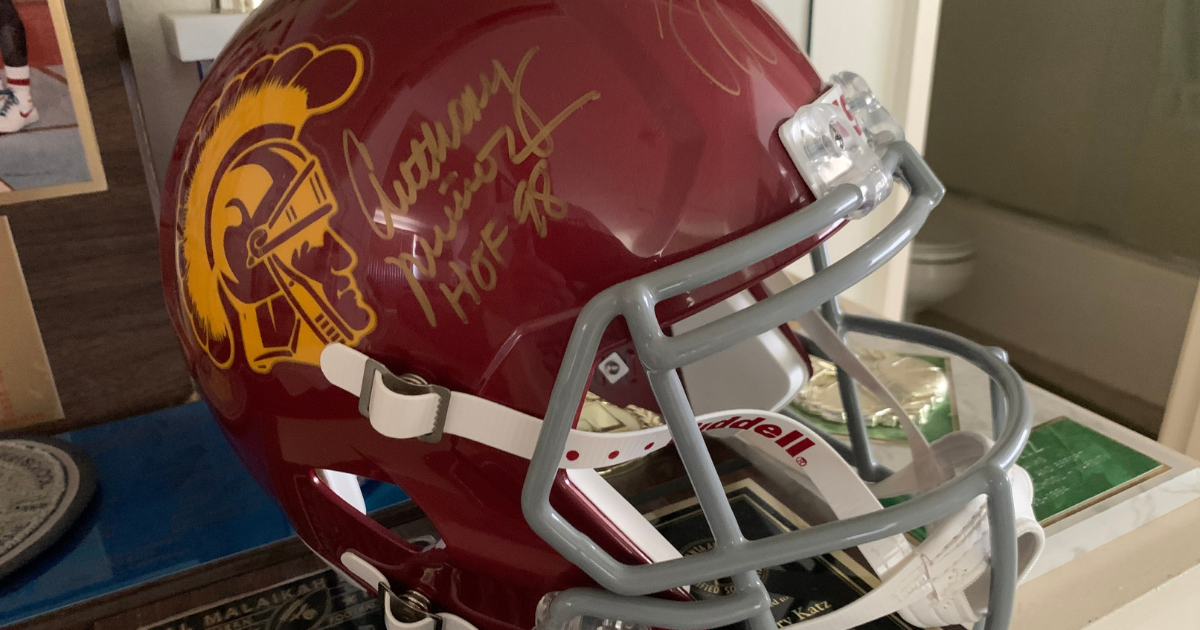 Greg Katz - USC autographed helmet