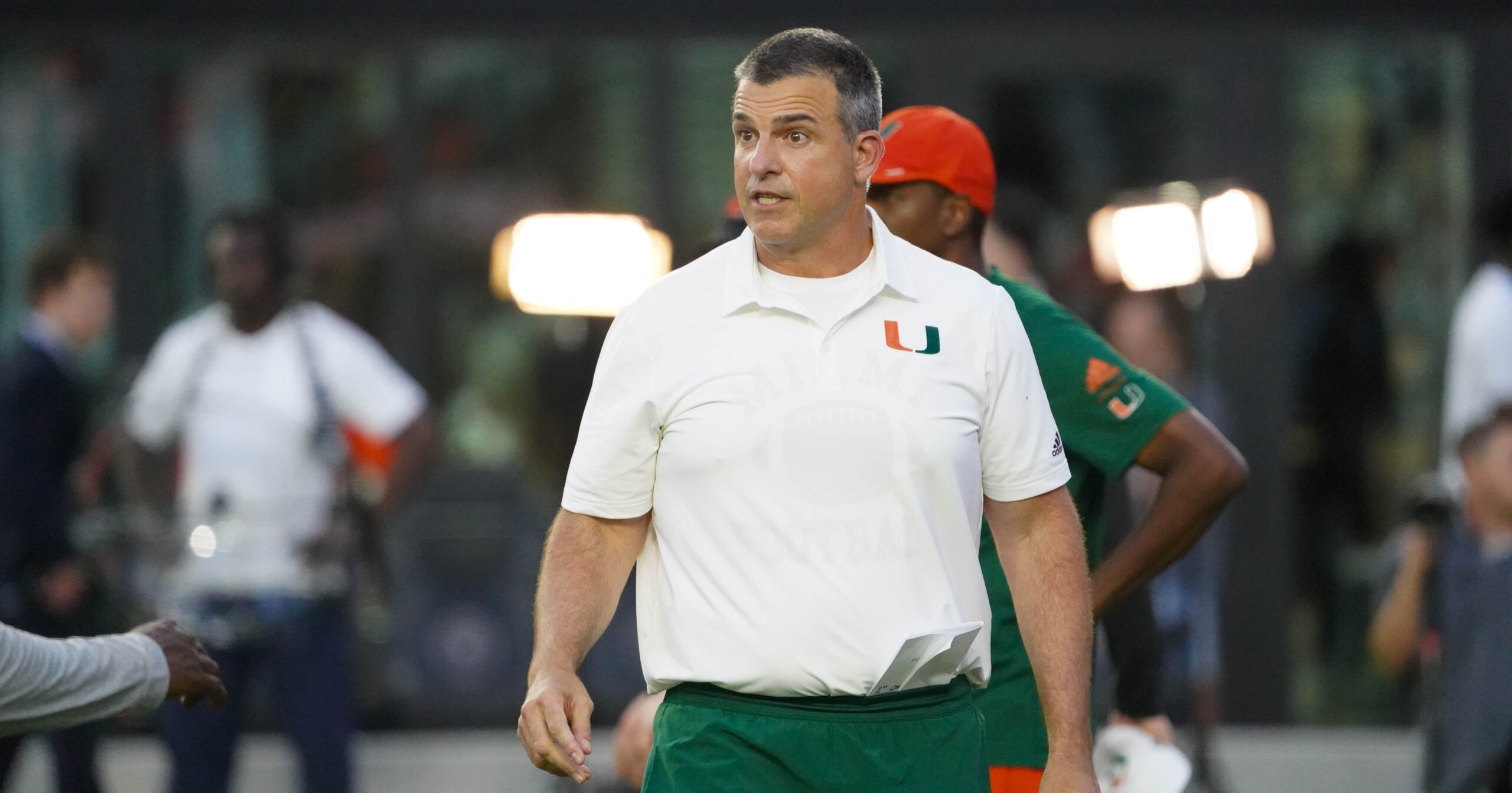 mario cristobal miami spring game