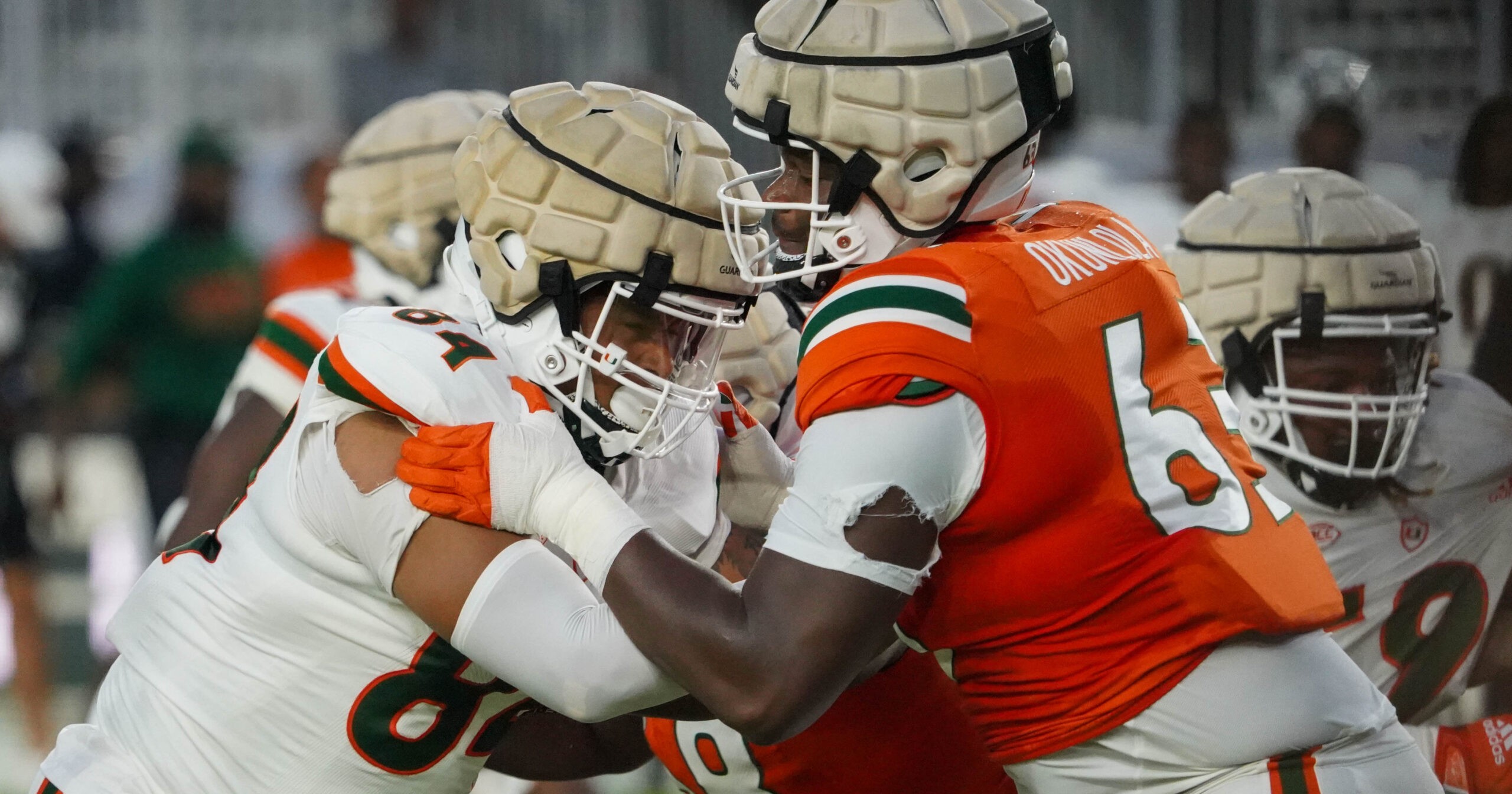 Why Miami's retooled offensive line will be the unit to watch in the  Hurricanes' spring game tonight - On3