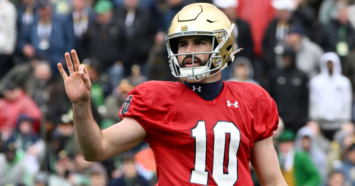 Notre Dame QB Sam Hartman