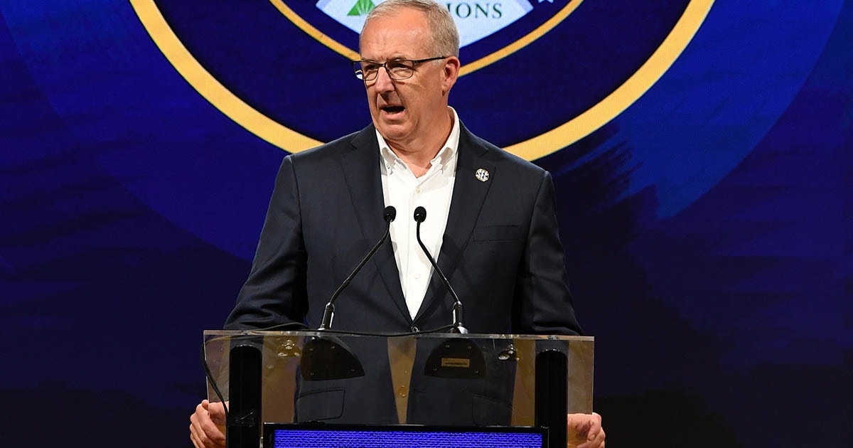 SEC commissioner Greg Sankey at Media Days