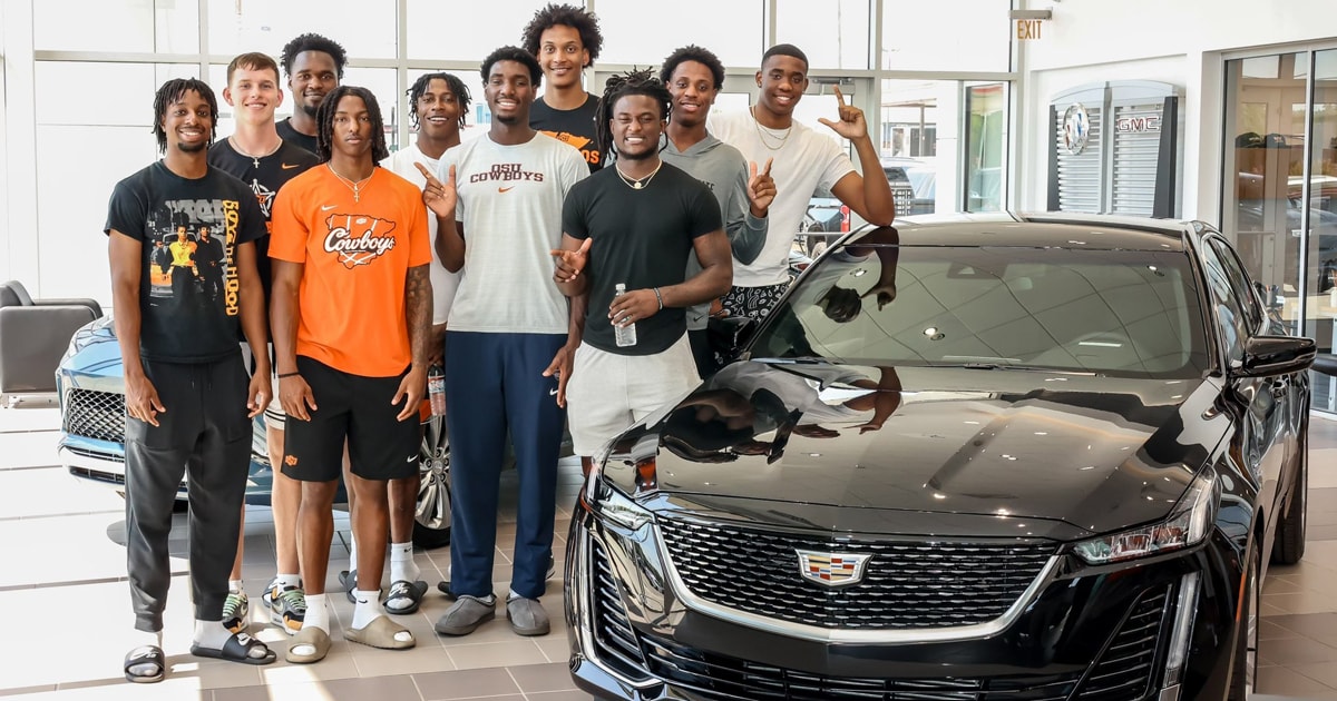 oklahoma-state-basketball-players-get-to-drive-cadillacs-through-nil-partnership