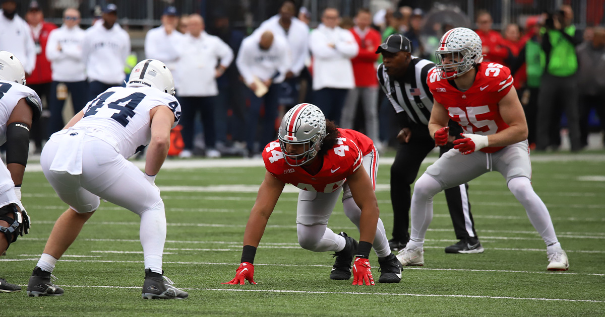 JT Tuimoloau by Matt Parker -- Lettermen Row --