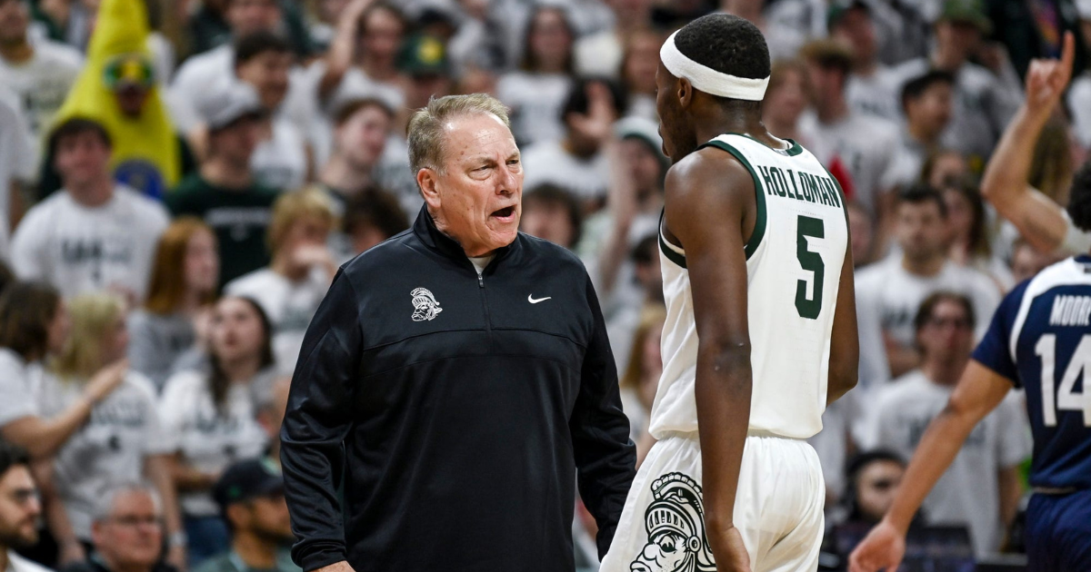 Michigan State head coach Tom Izzo