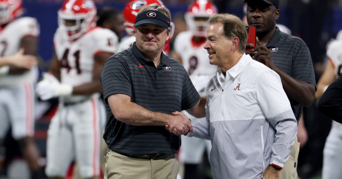 Georgia's Kirby Smart and Alabama's Nick Saban
